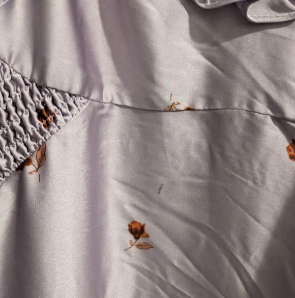 NWT Free People On My Own Printed Midi In Lilac Combo, Size M (See Mark)🌙☺️ - Picture 11 of 12